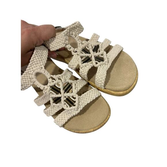 Alegria Jena Braided Detail Sandals Bone White Women’s Size EU 38 7.5 8 Boho - Picture 5 of 7